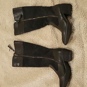 Born Leather/Suede waterproof under the knee boots